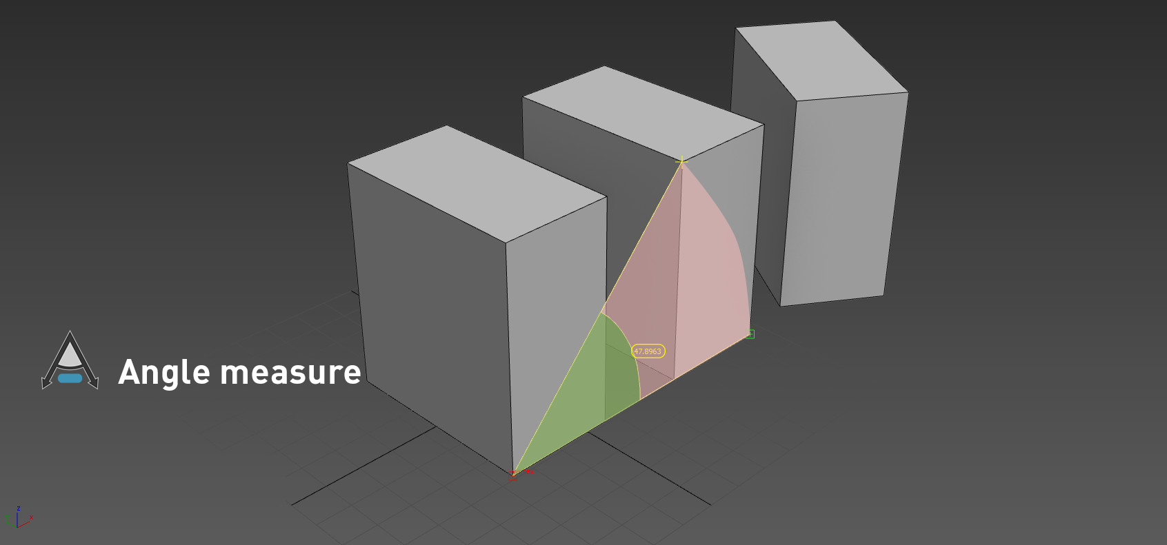 Quick Angle measurement tool in DesignToolBox for 3ds Max